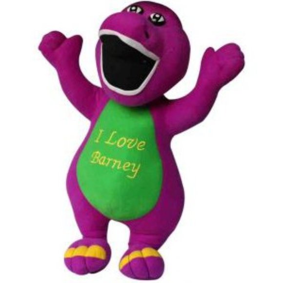 Barney I love Barney Plush Toy - Picture 2 of 2
